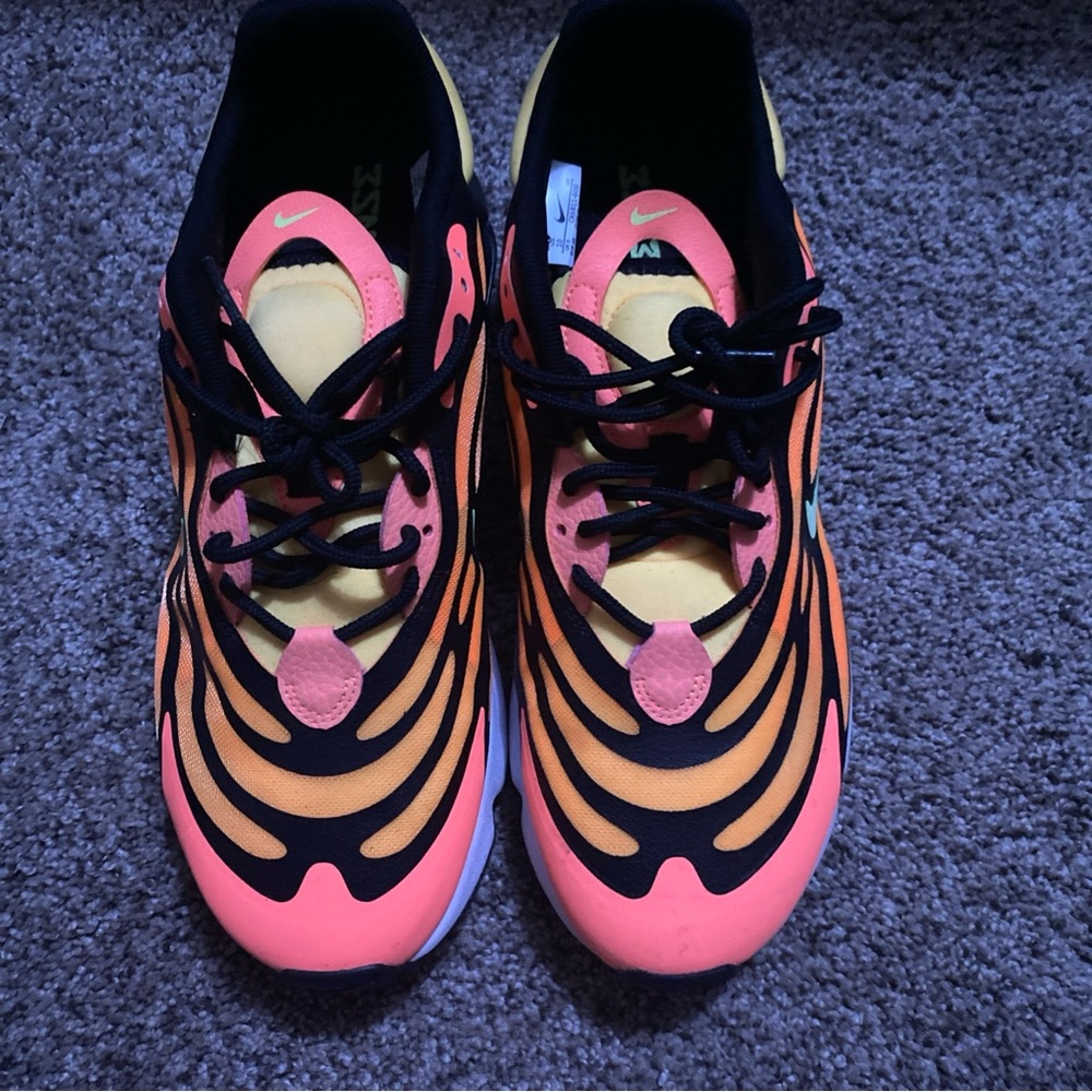 Nike Black and Neon Pink Sneakers